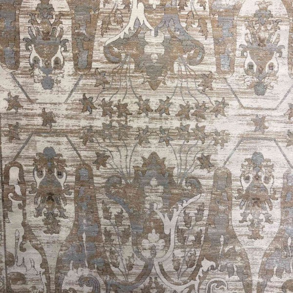 Aria Bohemian Turkish Carpet 0232A CREAM gray 200x300 cm Modern Majlis Carpet