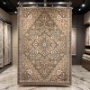 سجاد اريا بوهيمي تركي 9987A بني فاتح بيج مقاس 50*80 سم دعاسة وطاية