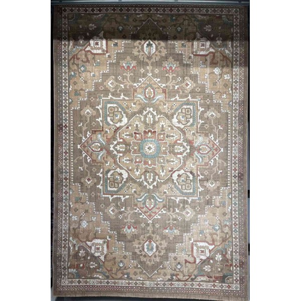 سجاد اريا بوهيمي تركي 9987A بني فاتح بيج مقاس 50*80 سم دعاسة وطاية
