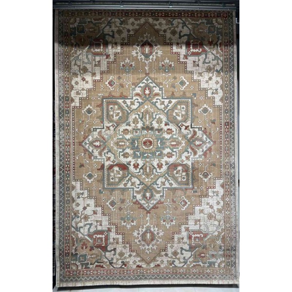سجاد اريا بوهيمي تركي 9987A كريم بيج مقاس 250*350 سم سجادة مجلس الشيوخ
