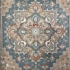 Aria Bohemian Turkish Carpet 9987A GREEN BEIGE 400x500 cm Jumbo Carpet