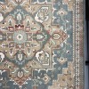 Aria Bohemian Turkish Carpet 9987A GREEN BEIGE 400x500 cm Jumbo Carpet