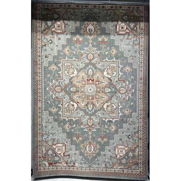 Aria Bohemian Turkish Carpet 9987A Light green 150x220 cm Modern Majlis Carpet