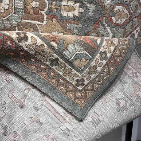 Aria Bohemian Turkish Carpet 9987A Light green 150x220 cm Modern Majlis Carpet
