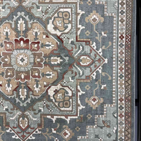 Aria Bohemian Turkish Carpet 9987A Light green 150x220 cm Modern Majlis Carpet