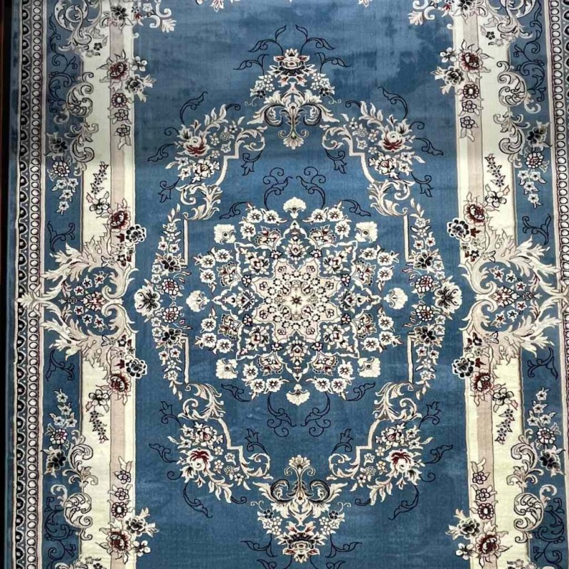 سجاد تركي حرير N232A سماوي مقاس 50*80