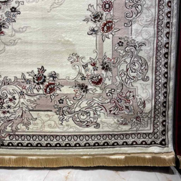 سجاد تركي حرير N232A كريم مقاس 100*200