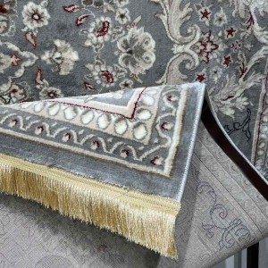سجاد تركي حرير N232A رصاصي مقاس 80*150