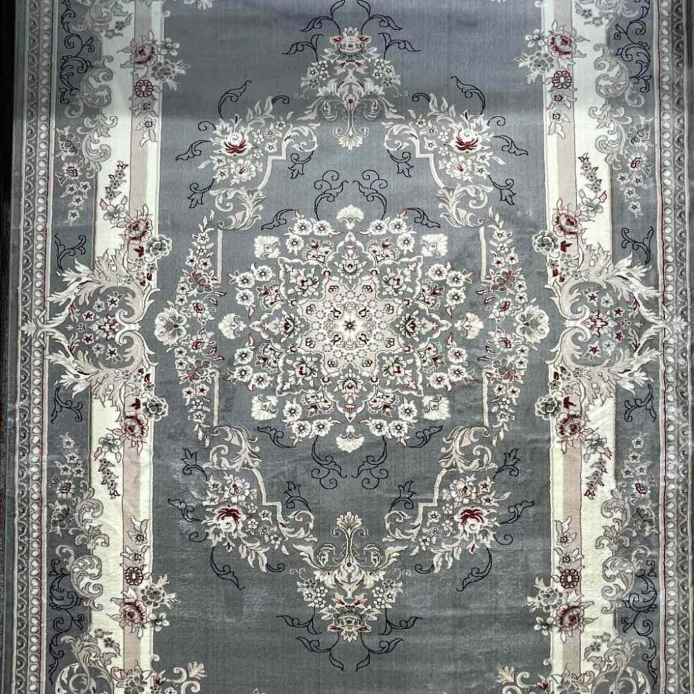 سجاد تركي حرير N232A رصاصي مقاس 50*80