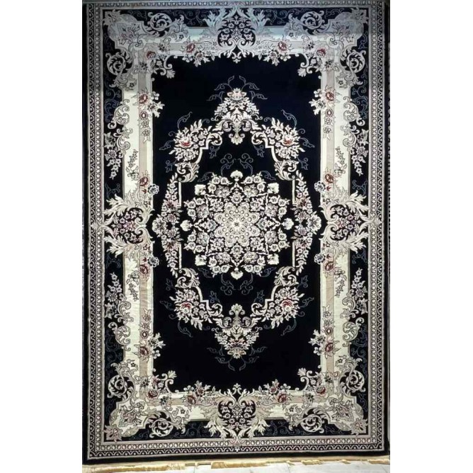 سجاد تركي حرير N232A كحلي مقاس 80*150
