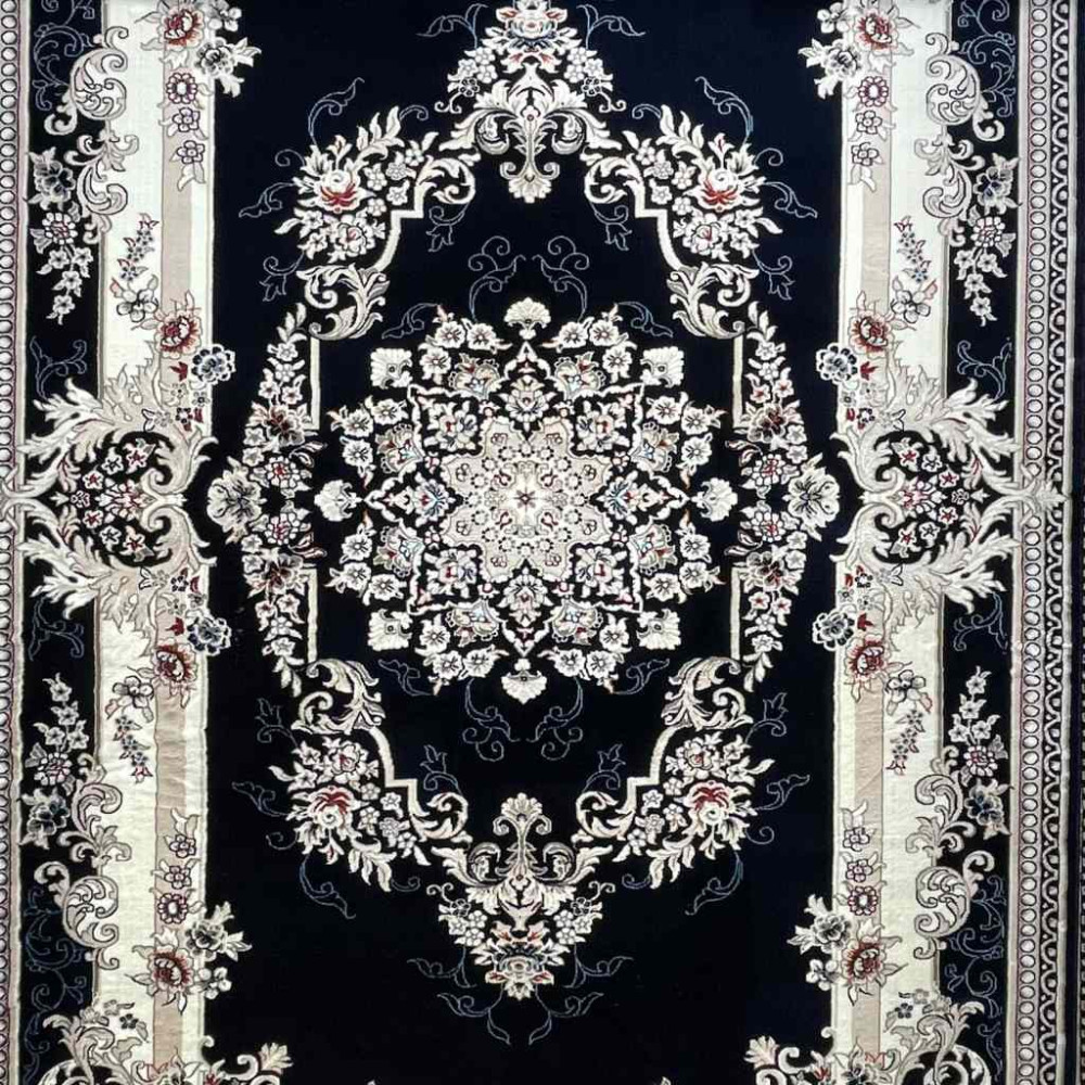 سجاد تركي حرير N232A كحلي مقاس 50*80