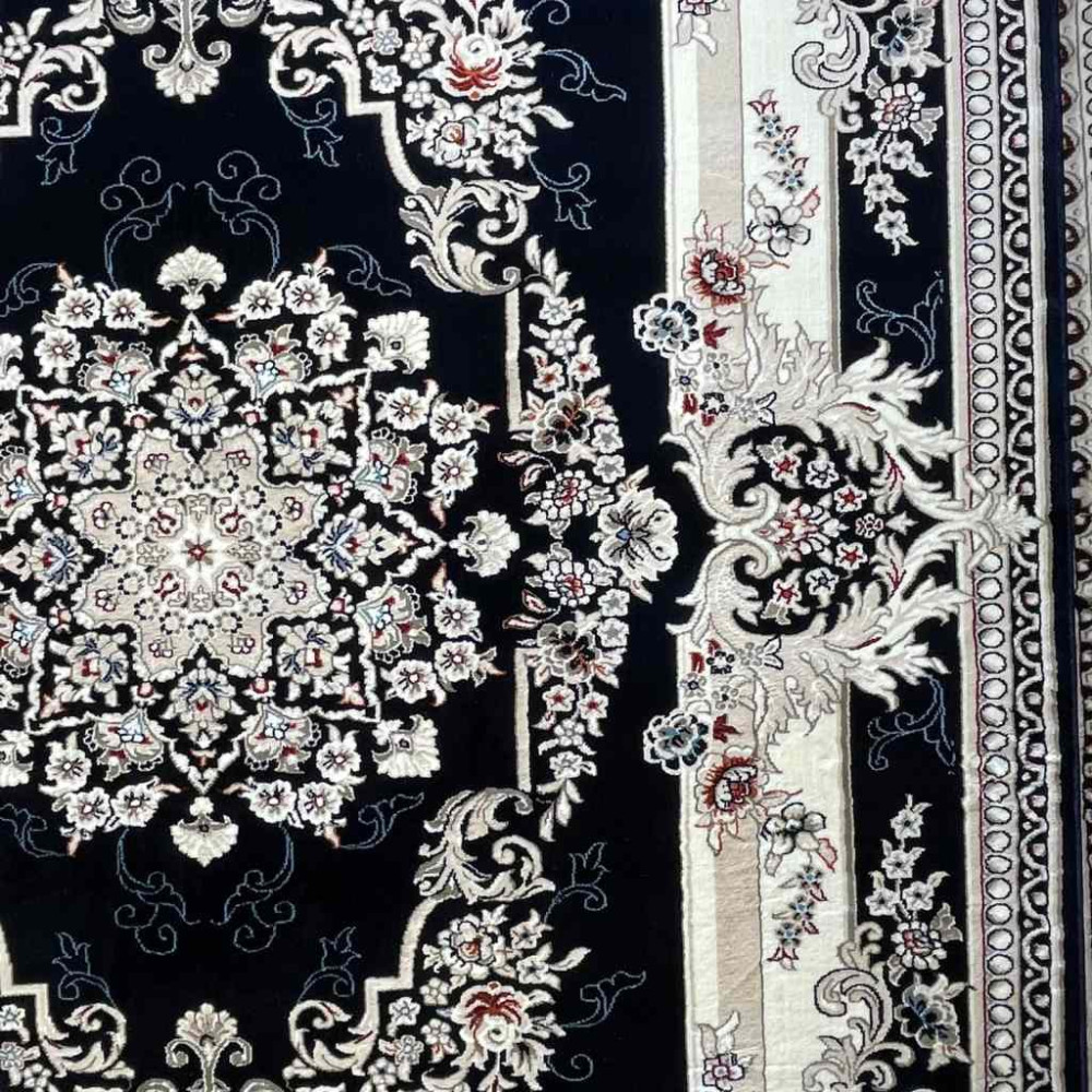 سجاد تركي حرير N232A كحلي مقاس 50*80