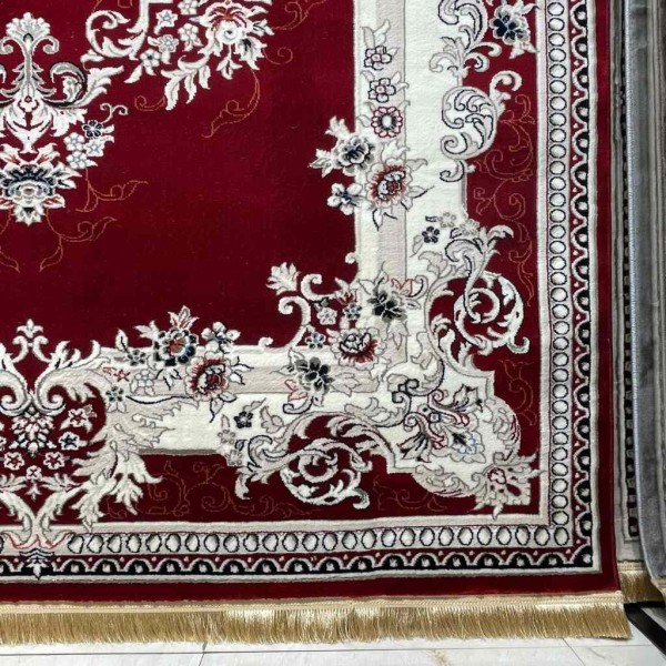 سجاد تركي حرير N232A احمر مقاس 100*300