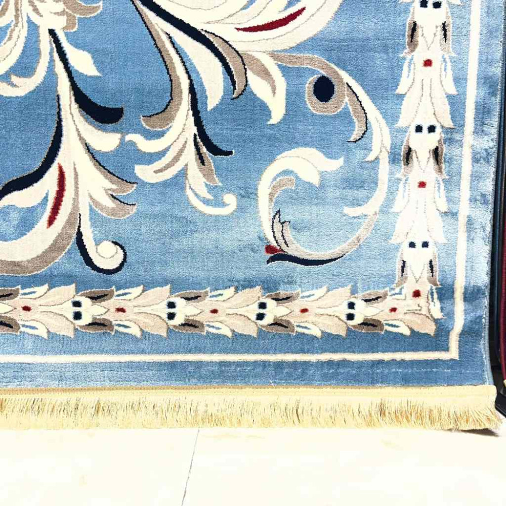 سجاد تركي حرير EH94A سماوي مقاس 50*80 سجاد تركي حرير EH94A سماوي مقاس 50*80