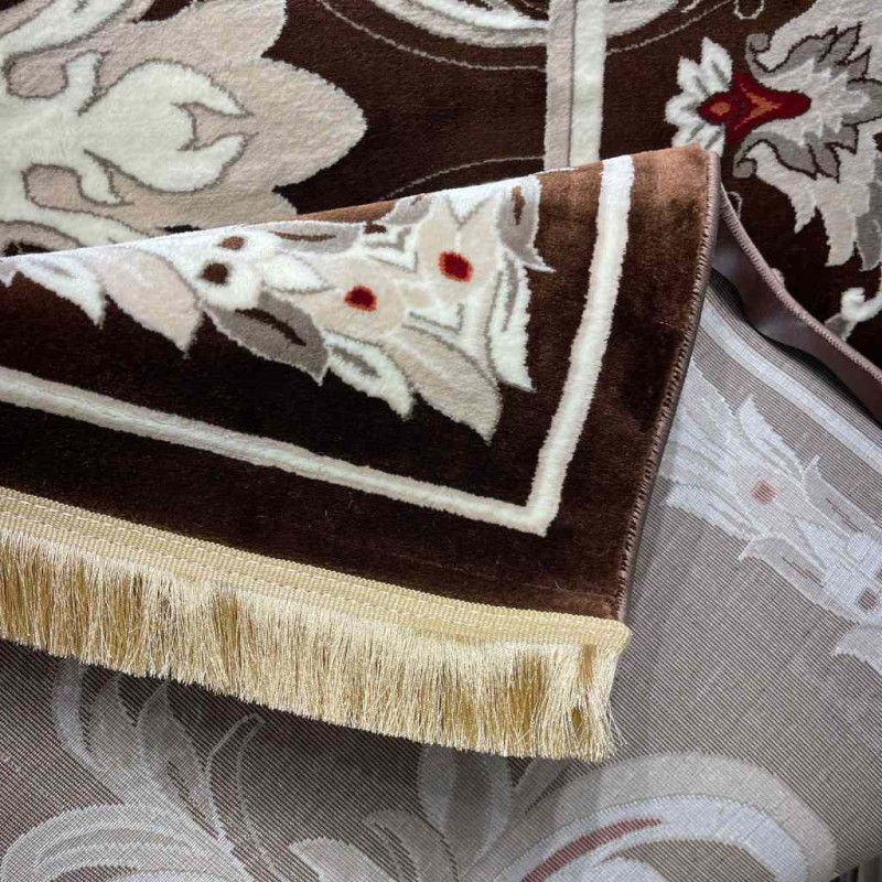 سجاد تركي حرير EH94A بني مقاس 400*600