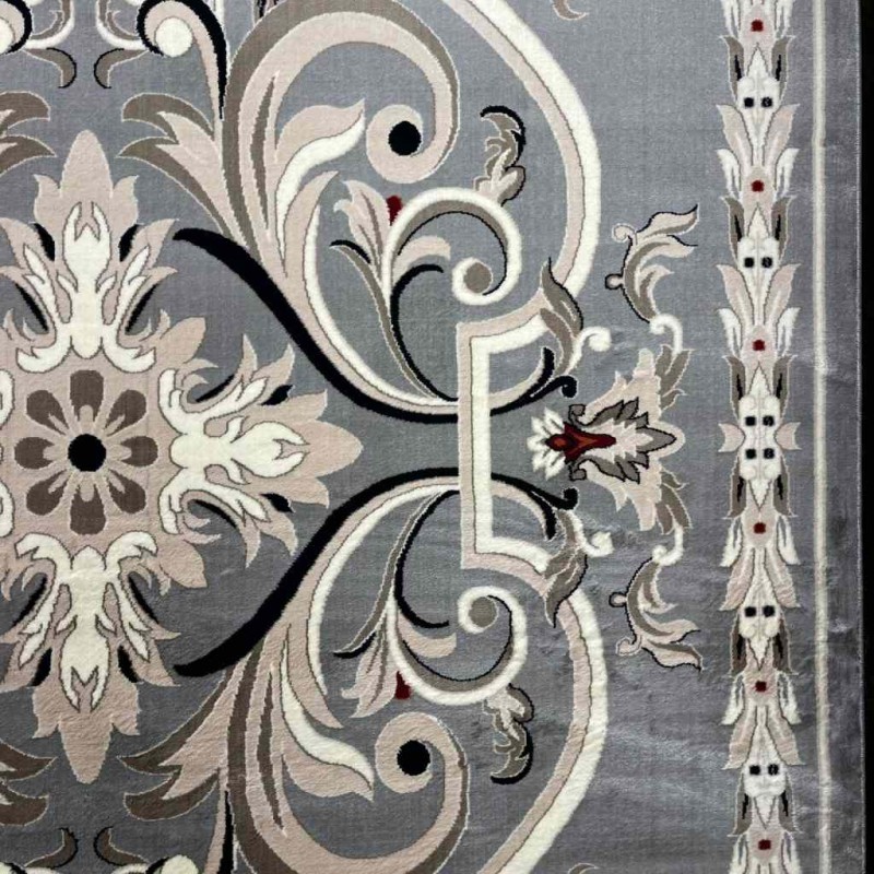 سجاد تركي حرير EH94A رصاصي مقاس 200*300