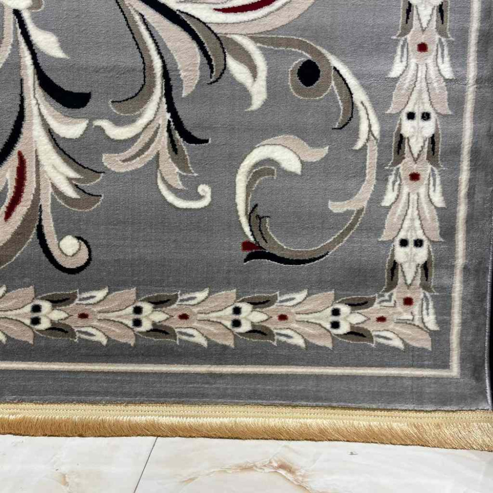 سجاد تركي حرير EH94A رصاصي مقاس 50*80 سجاد تركي حرير EH94A رصاصي مقاس 50*80