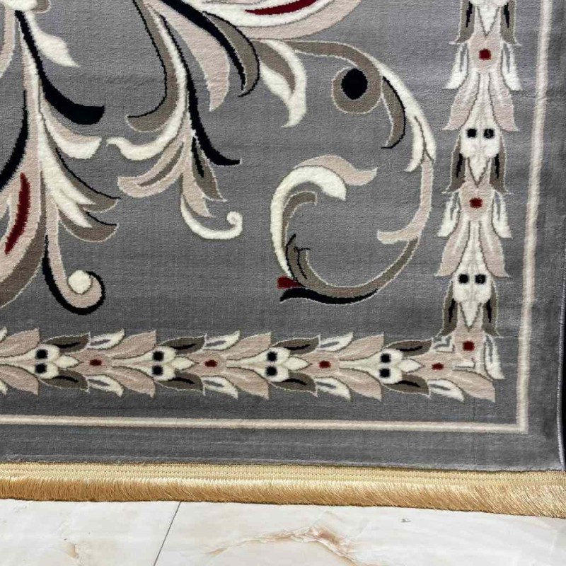 سجاد تركي حرير EH94A رصاصي مقاس 200*300