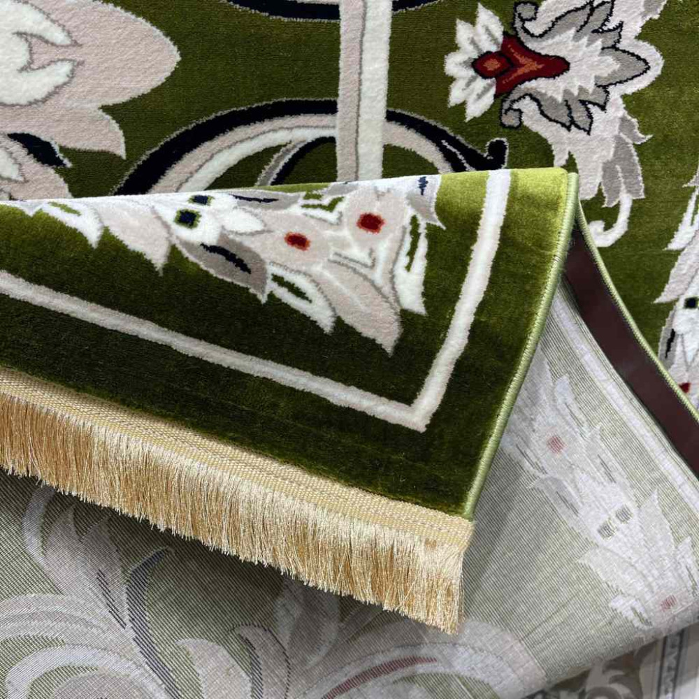 سجاد تركي حرير EH94A اخضر مقاس 400*600 سجاد تركي حرير EH94A اخضر مقاس 400*600