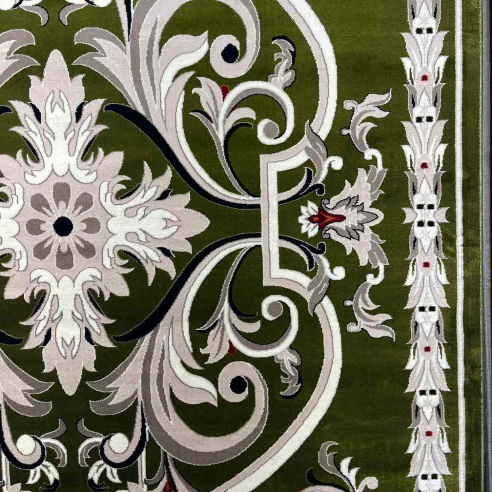 سجاد تركي حرير EH94A اخضر مقاس 400*600 سجاد تركي حرير EH94A اخضر مقاس 400*600