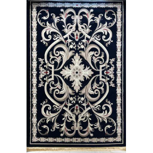 سجاد تركي حرير EH94A كحلي مقاس 50*80