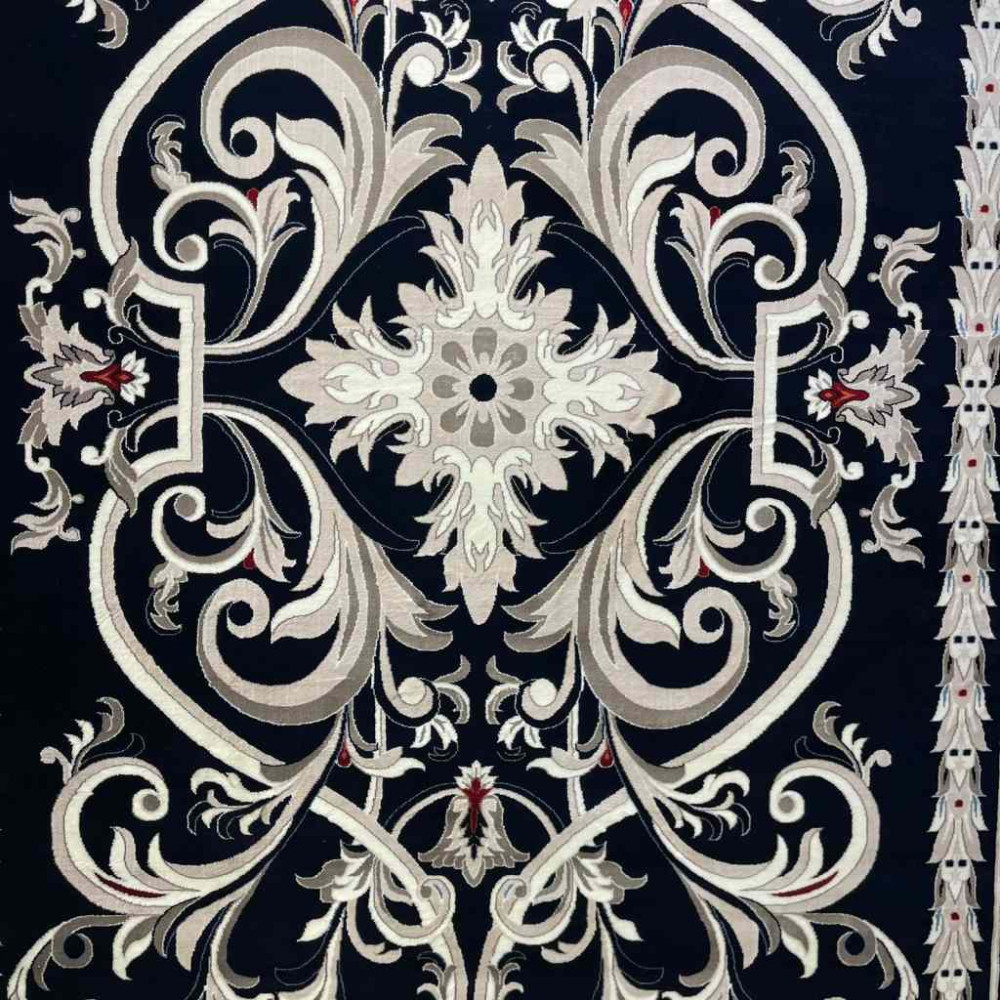 سجاد تركي حرير EH94A كحلي مقاس 50*80