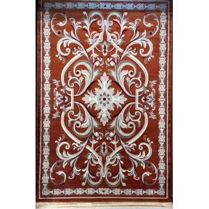 سجاد تركي حرير EH94A اورنج مقاس 300*500
