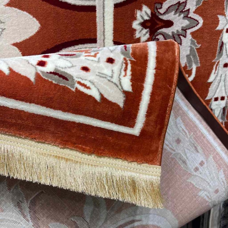 سجاد تركي حرير EH94A اورنج مقاس 400*600