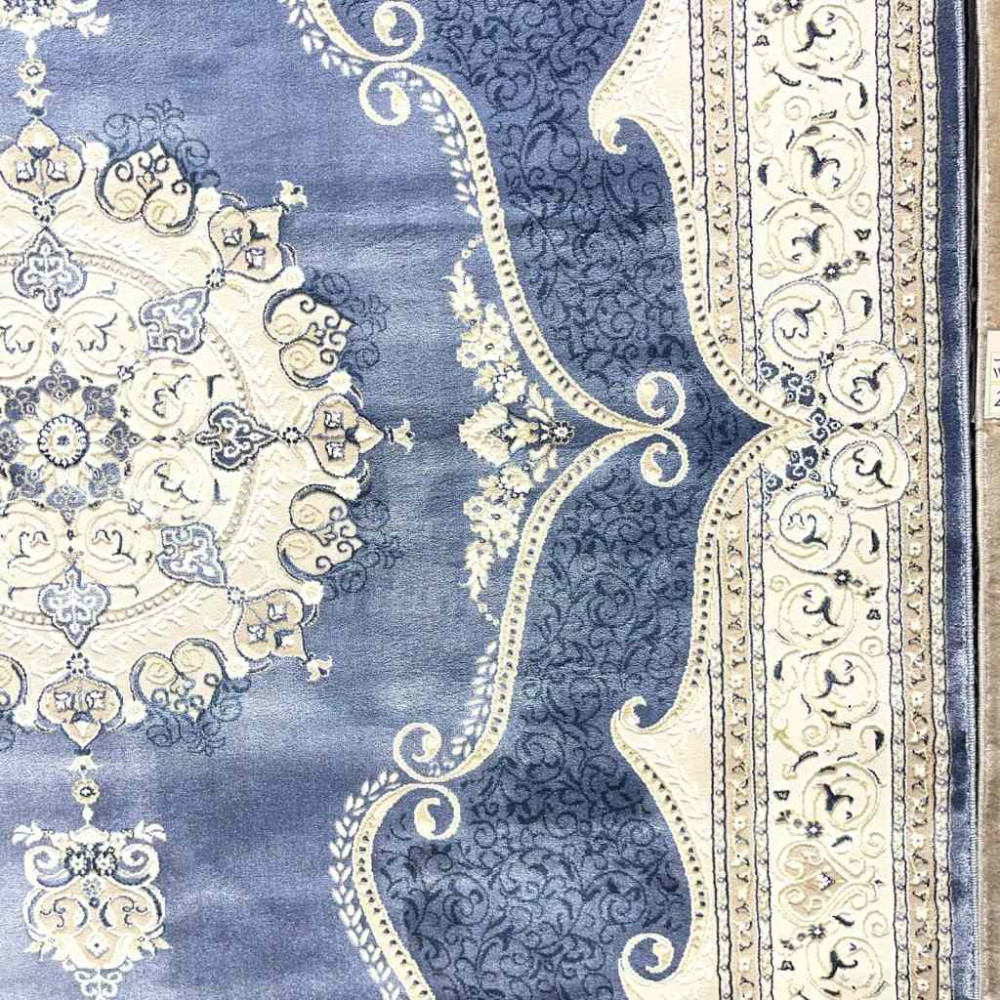 سجاد تركي قوقاز 01013E سماوي مقاس 400*600