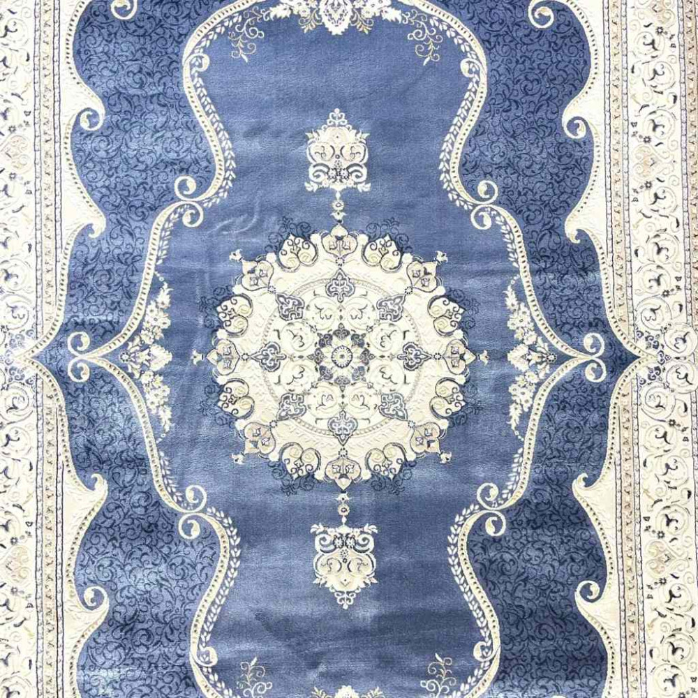 سجاد تركي قوقاز 01013E سماوي مقاس 400*600