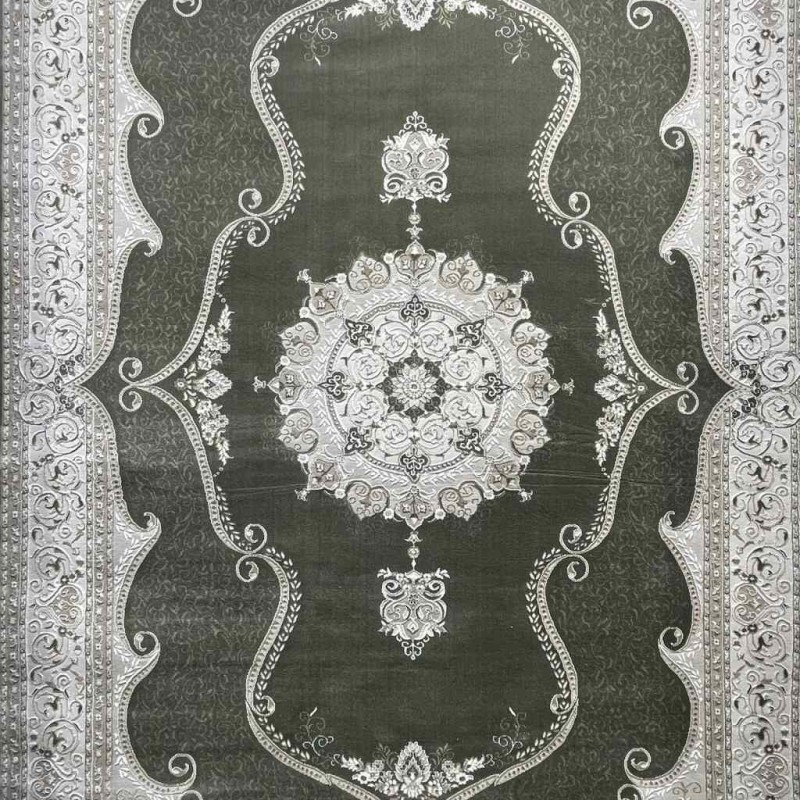 سجاد تركي قوقاز 01013E اخضر مقاس 100*200