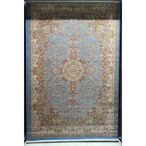 KERMAN Turkish Rug HW45A Sky blue Size 150*220