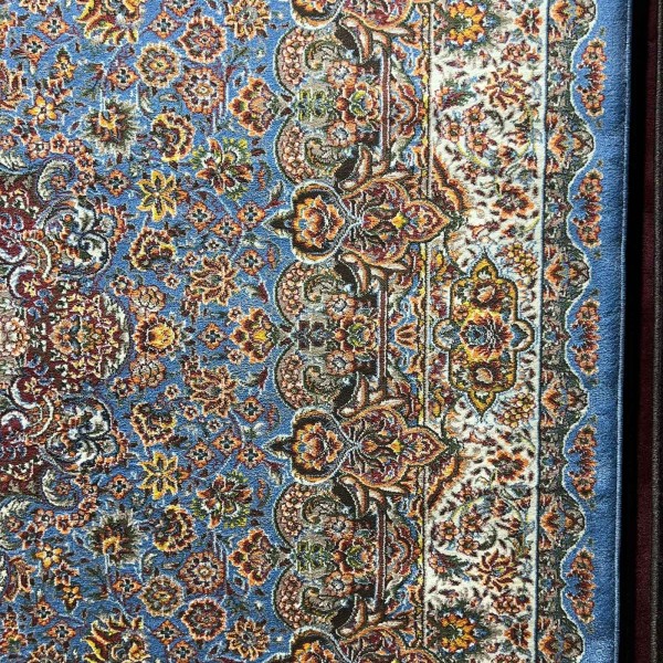 KERMAN Turkish Rug HW45A Sky blue Size 150*220