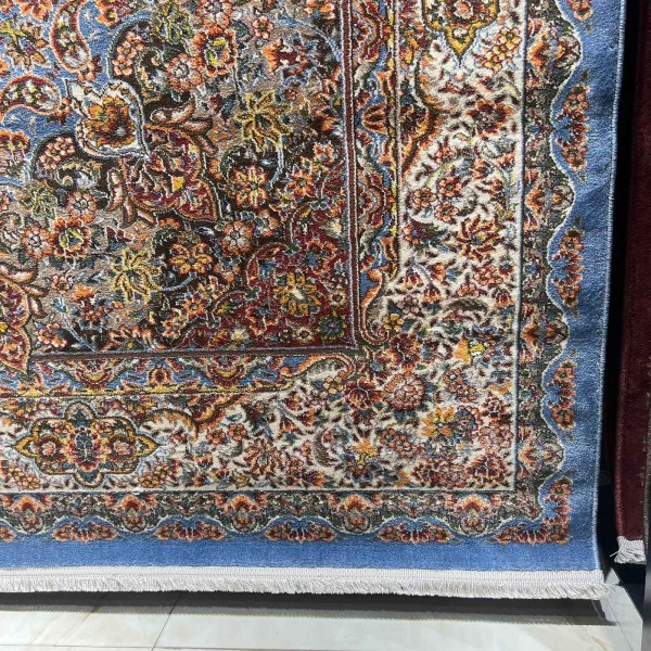 KERMAN Turkish Rug HW45A Sky blue Size 150*220