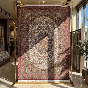 سجاد كرمان تركي HW45A احمر كريم مقاس 80*150