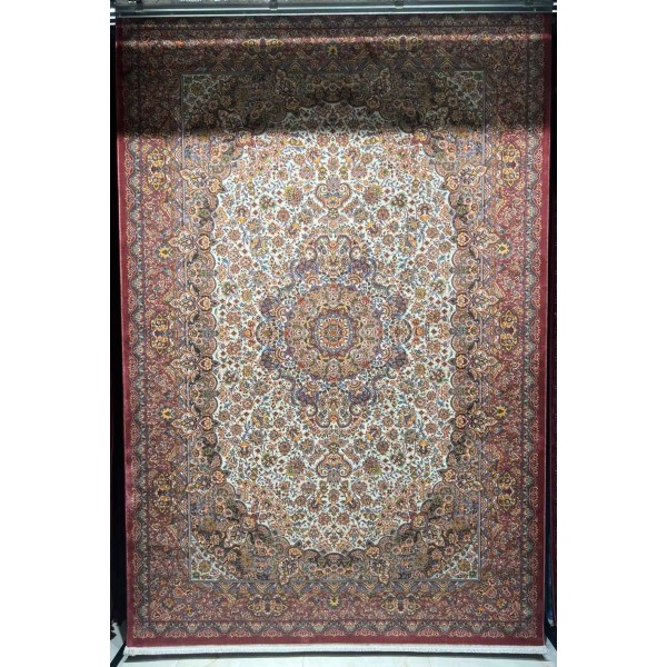 سجاد كرمان تركي HW45A احمر كريم مقاس 100*200