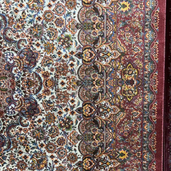 سجاد كرمان تركي HW45A احمر كريم مقاس 100*200