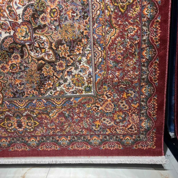سجاد كرمان تركي HW45A احمر كريم مقاس 100*200