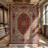 سجاد كرمان تركي HW47A احمر كريم مقاس 150*220