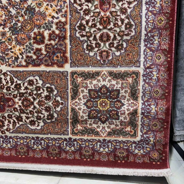 سجاد كرمان تركي HW47A احمر كريم مقاس 150*220