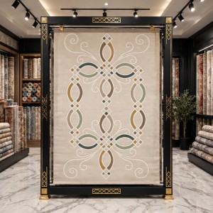 سجاد الهبه تركي ليديا N0516A كريم اخضر مقاس 250*350