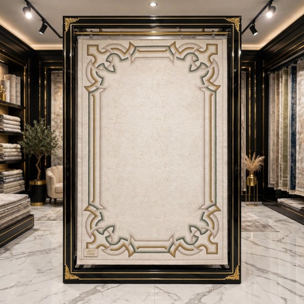 سجاد الهبه تركي ليديا G0757A ابيض مقاس 200*300