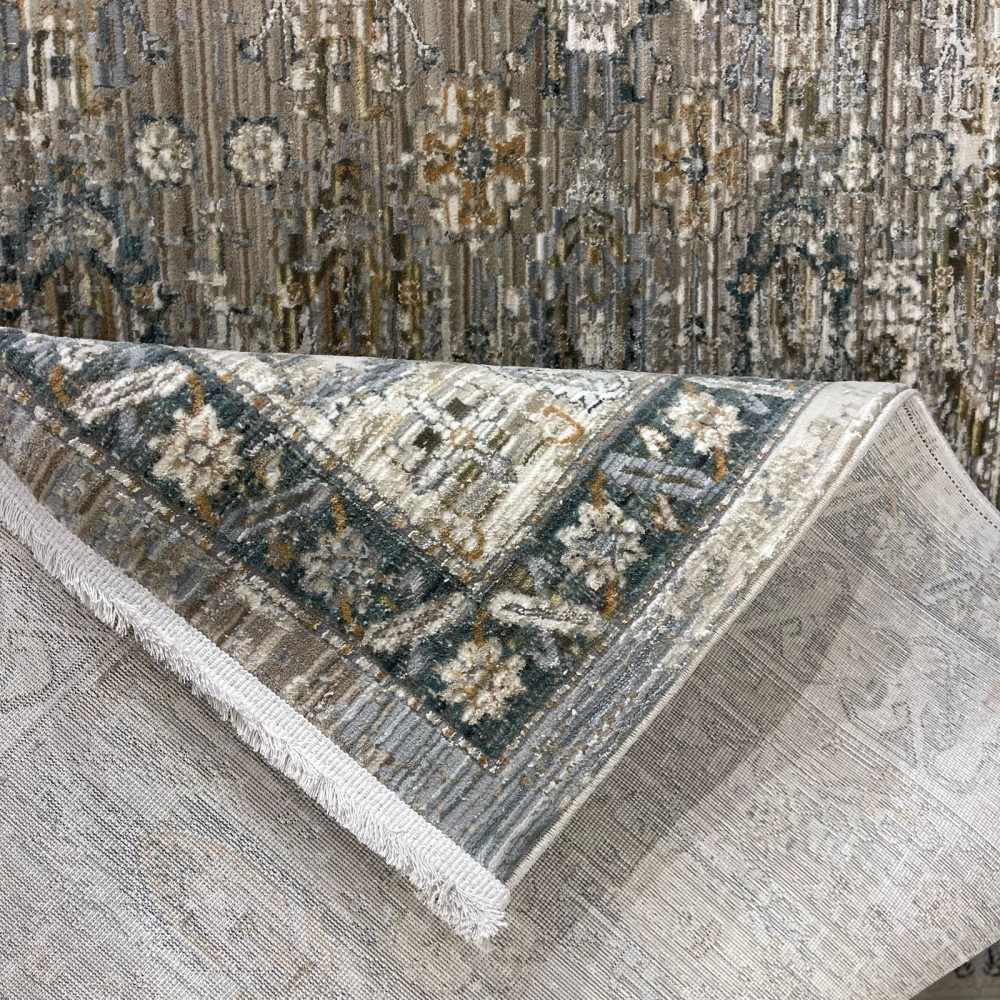 سجاد بوهيمي تركي مراكش P0119A بيج كريم مقاس 150*220