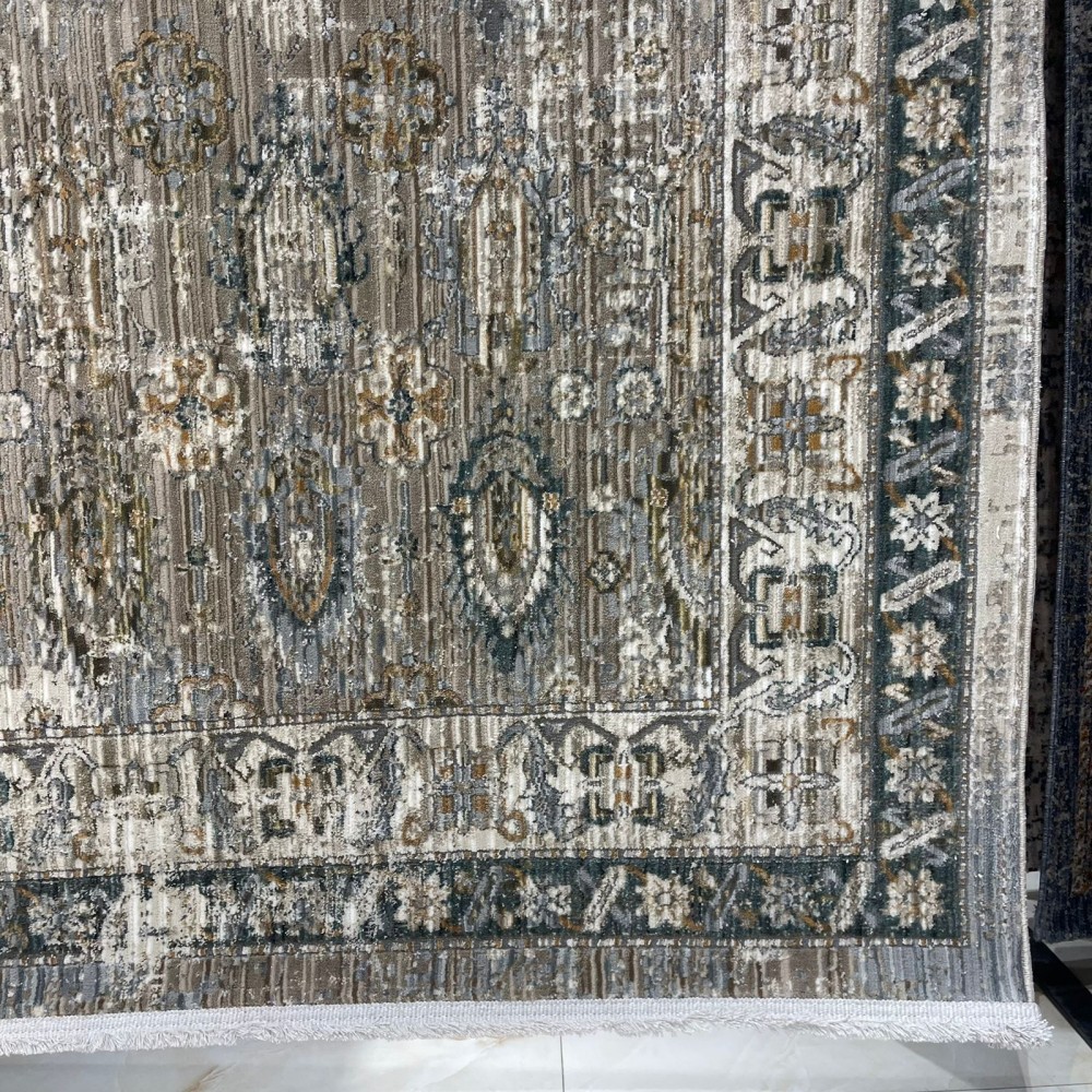 سجاد بوهيمي تركي مراكش P0119A بيج كريم مقاس 150*220