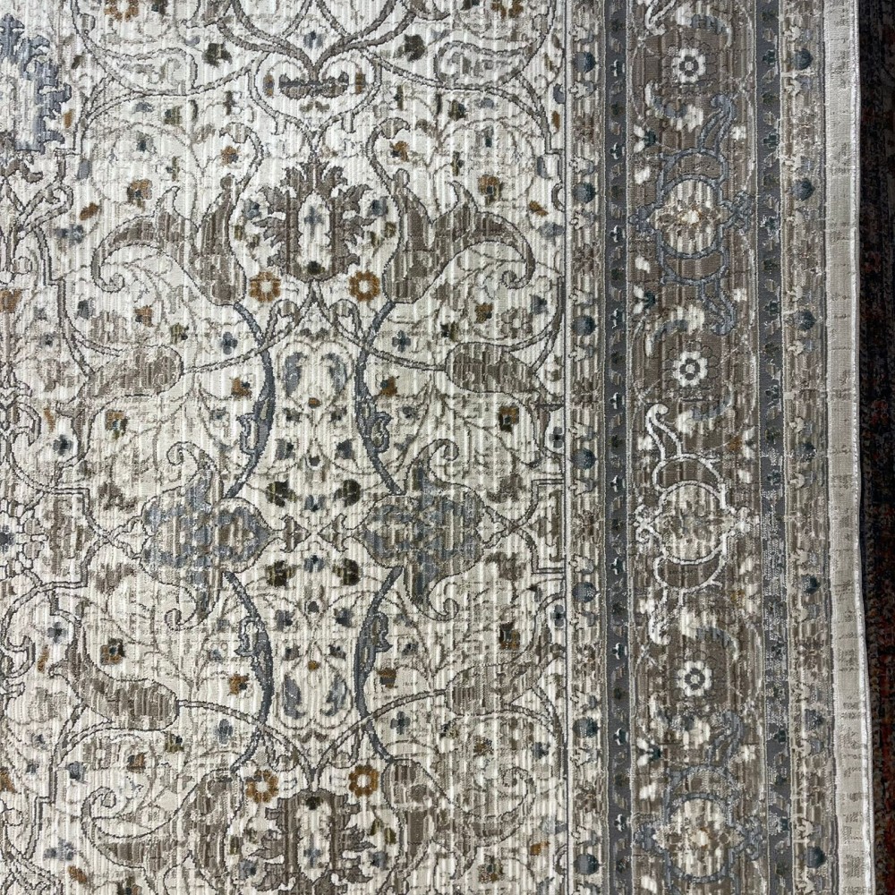 سجاد بوهيمي تركي مراكش OM24KC بيج ابيض مقاس 120*170