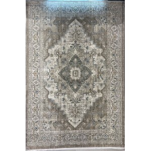 سجاد بوهيمي تركي مراكش F0560A بيج ابيض مقاس 120*170