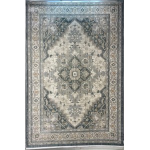 Turkish Bohemian Marrakech Rug F0560A blue white Size 250*350