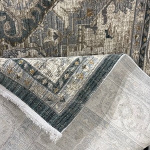 سجاد بوهيمي تركي مراكش F0560A سماوي ابيض مقاس 150*220