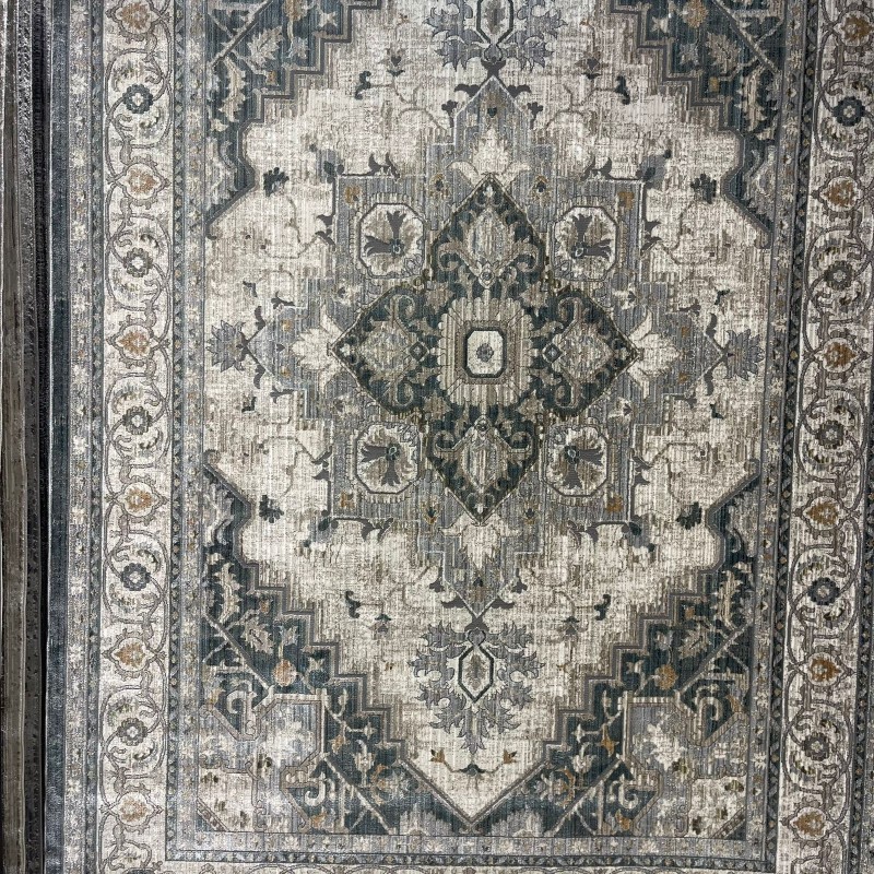 سجاد بوهيمي تركي مراكش F0560A سماوي ابيض مقاس 80*150