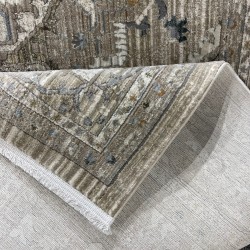 سجاد بوهيمي تركي مراكش F0560A كريم ابيض مقاس 150*220